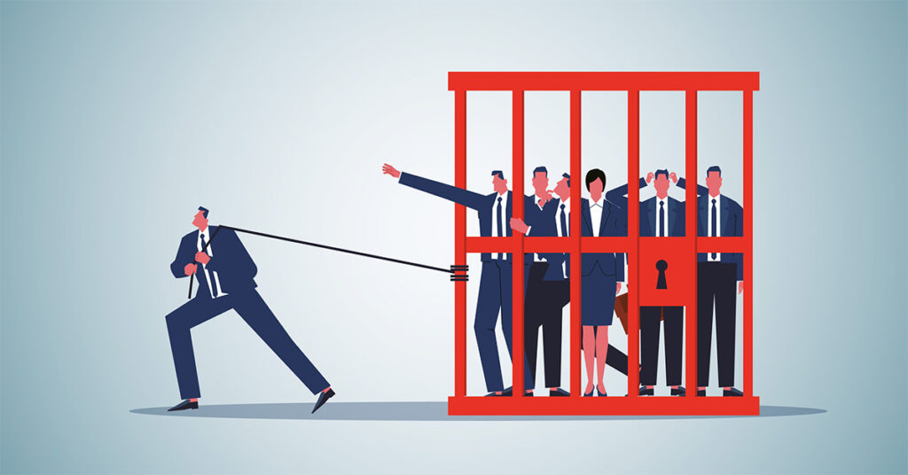 Peson drar sina medarbetare framåt